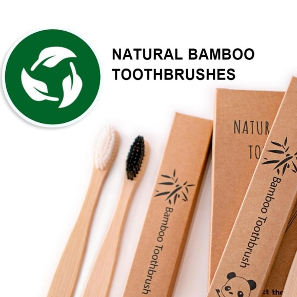 Eco-Friendly Bamboo Toothbrush Set - Picture 6 of 8